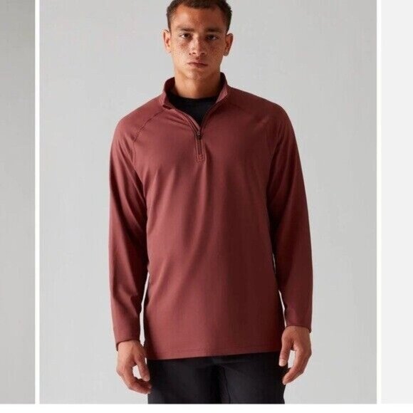 RHONE Session 1/4 Zip NWT XXL Maroon - Picture 4 of 8